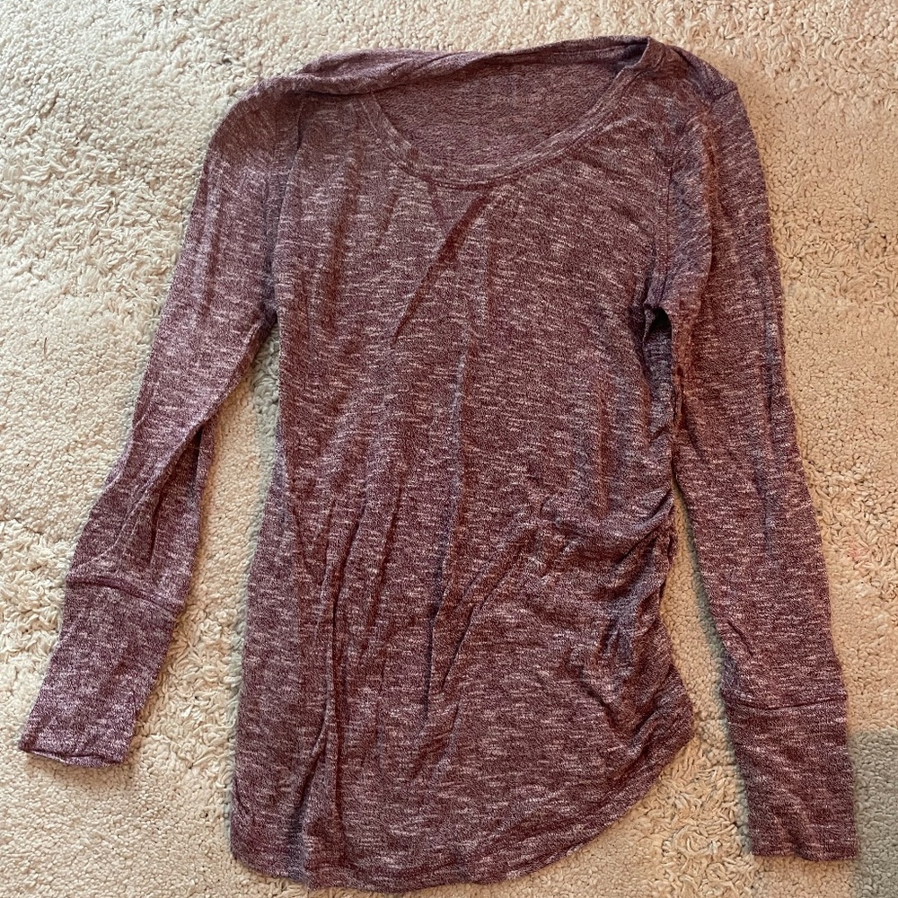 mauve maternity top